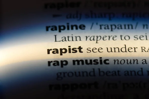 Våldtäktsman Ord Ordbok Våldtäktsman Koncept — Stockfoto