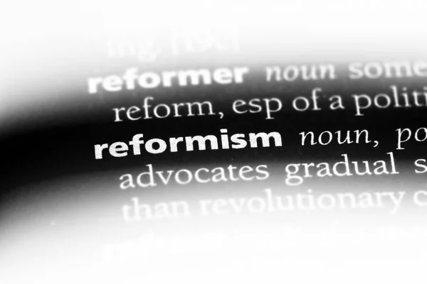 Reformism Word Dictionary Reformism Concept — Stock Photo, Image