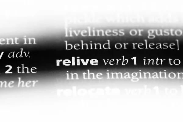 Reviver Palavra Dicionário Reviver Conceito — Fotografia de Stock