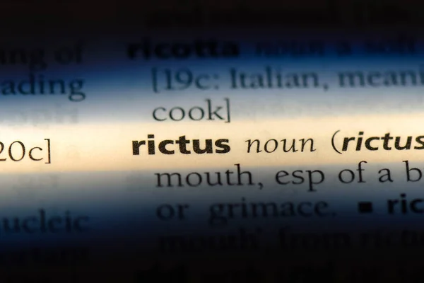 Rictus Word Dictionary Rictus Concept — Stock Photo, Image