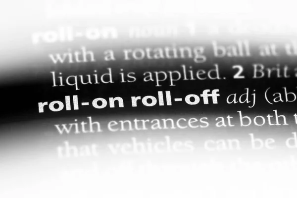 Rotolare Sulla Parola Roll Dizionario Roll Roll Concetto — Foto Stock