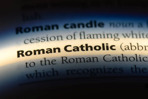 Римское Католическое Слово Словаре Римско Католическая Концепция — стоковое фото