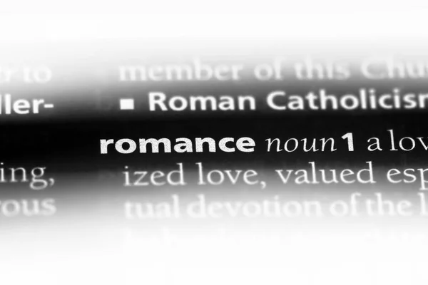 Romantyczne Słowa Słowniku Romantyczne Pojęcie — Zdjęcie stockowe
