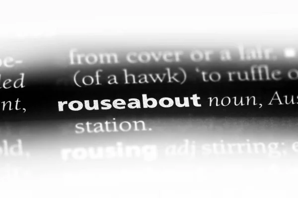 Rouseabout Λέξη Ένα Λεξικό Έννοια Rouseabout — Φωτογραφία Αρχείου