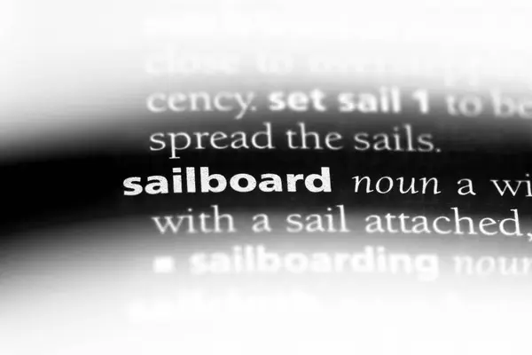 Sailboard Word Dictionary Sailboard Concept — Stock Photo, Image