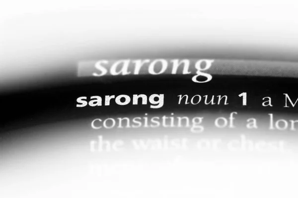 Sarong Ord Ordbok Sarong Koncept — Stockfoto