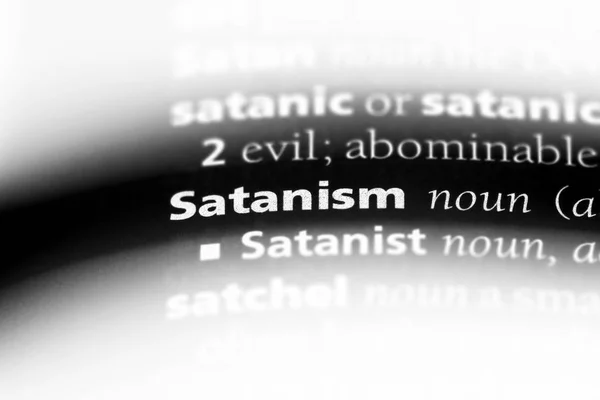 Satanismen Ord Ordbok Satanism Konceptet — Stockfoto