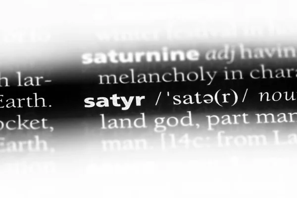 Satyr Word Dictionary Satyr Concept — Stock Photo, Image