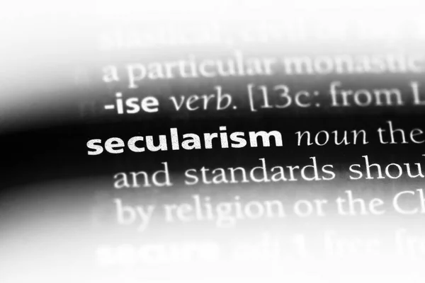 Secularism Word Dictionary Secularism Concept — Stock Photo, Image