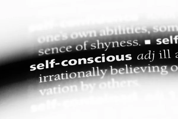 Self Conscious Word Dictionary Self Conscious Concept — Stock Photo, Image