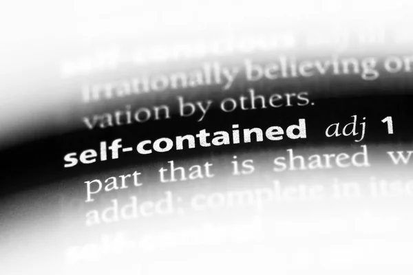 Self Contained Word Dictionary Self Contained Concept — Stock Photo, Image