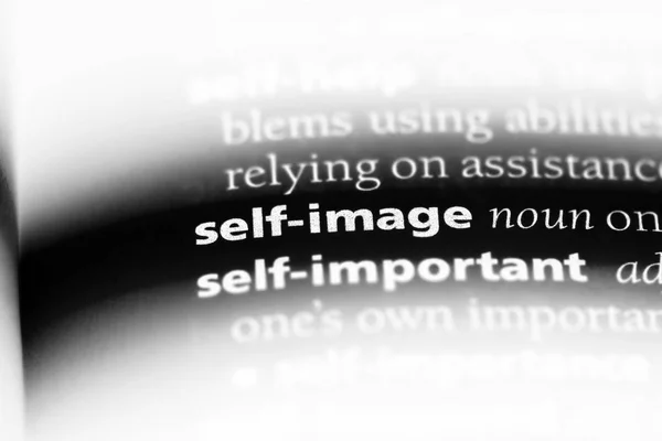 self image word in a dictionary. self image concept.