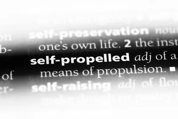 self propelled word in a dictionary. self propelled concept.