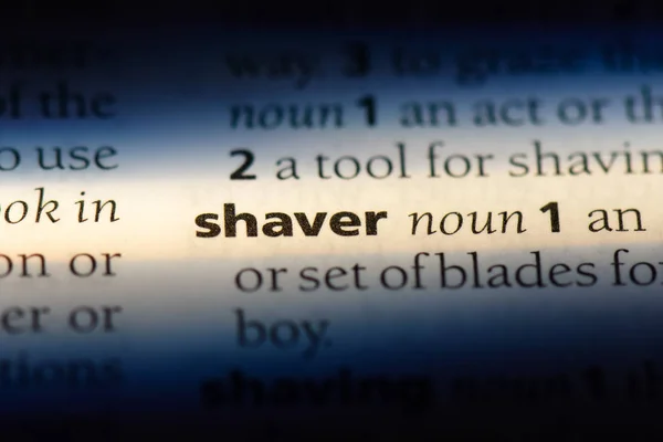 Shaver Word Dictionary Shaver Concept — Stock Photo, Image