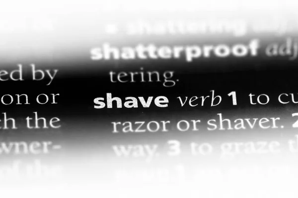 Shave Word Dictionary Shave Concept — Stock Photo, Image