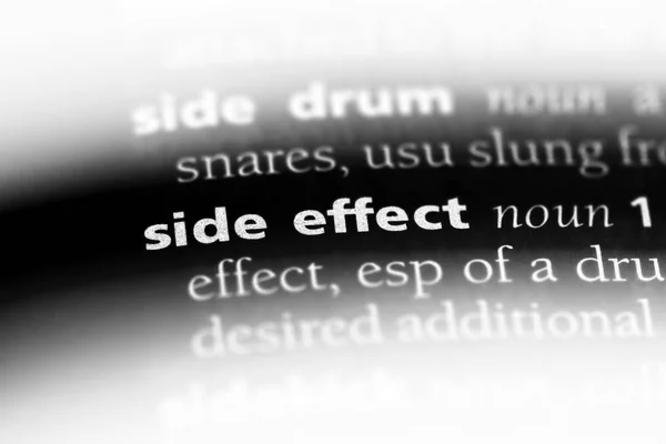 side effect word in a dictionary. side effect concept.