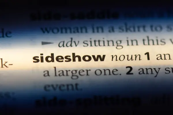 Sideshow는 사전에서 Sideshow — 스톡 사진