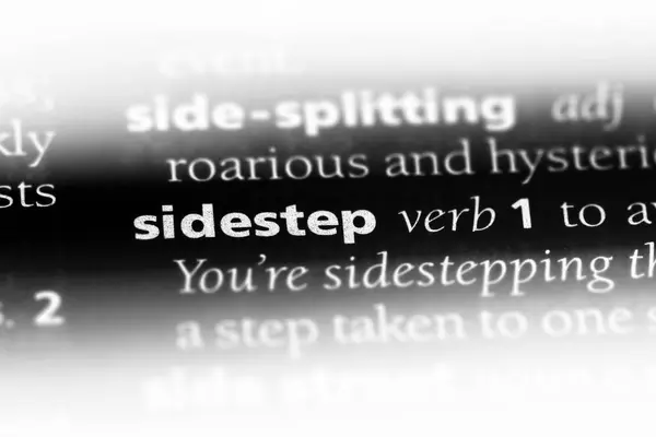 Sidestep Word Dictionary Sidestep Concept — Stock Photo, Image