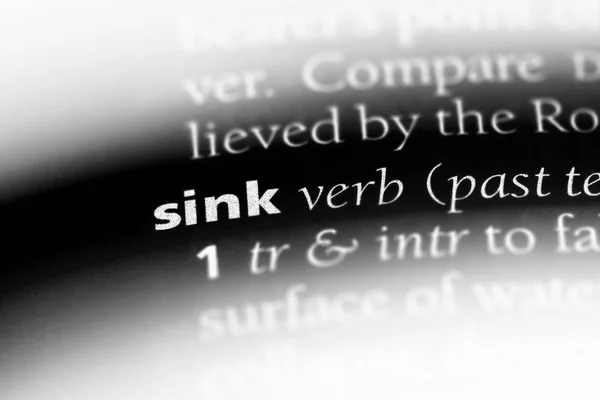 辞書でその単語をシンクします シンクの概念 — ストック写真
