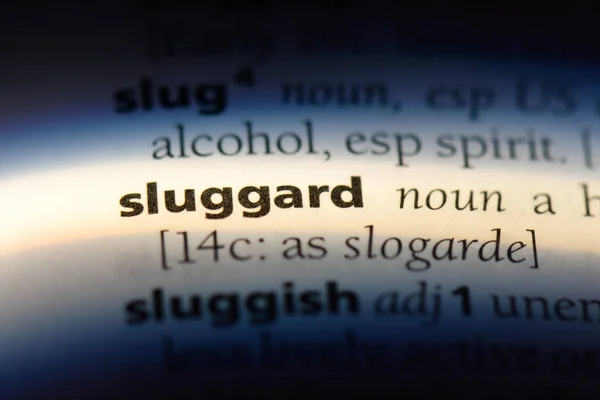 사전에 Sluggard 단어입니다 Sluggard — 스톡 사진