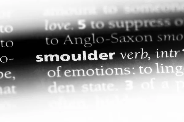 単語を辞書で Smoulder Smoulder コンセプト — ストック写真