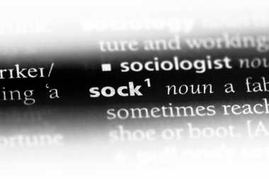 bir sözlüğü'ndeki çorap sözcüğü. çorap kavramı.