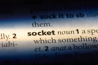 soket Word'de bir sözlük. soket kavramı.