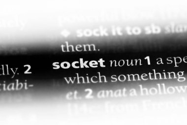 soket Word'de bir sözlük. soket kavramı.