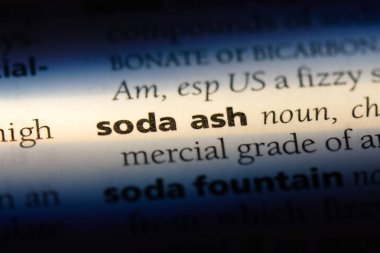 Soda kül Word'de bir sözlük. Soda kül kavramı.