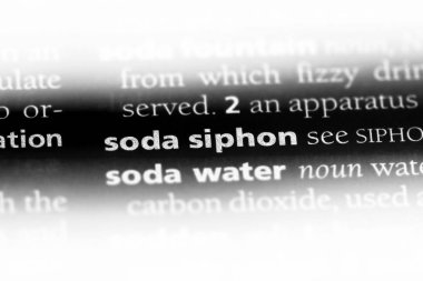 Soda sifon sözcük sözlüğe. Soda sifon kavramı.
