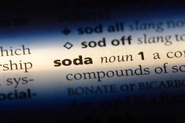 Soda Word'de bir sözlük. Soda kavramı.