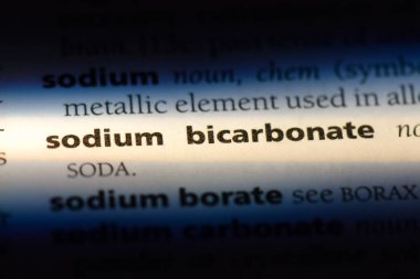 Sodyum bikarbonat Word'de bir sözlük. Sodyum bikarbonat kavramı.