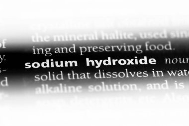Sodyum hidroksit Word'de bir sözlük. Sodyum hidroksit kavramı.