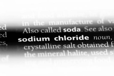 Sodyum klorür Word'de bir sözlük. Sodyum klorür kavramı.