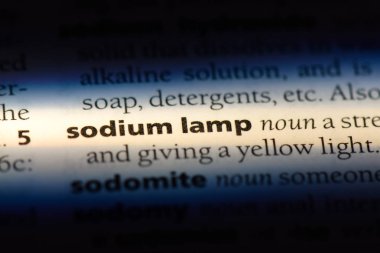sodyum lamba sözcük sözlüğe. sodyum lamba kavramı.