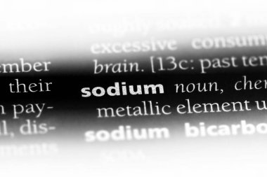 Sodyum Word'de bir sözlük. Sodyum kavramı.