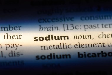Sodyum Word'de bir sözlük. Sodyum kavramı.