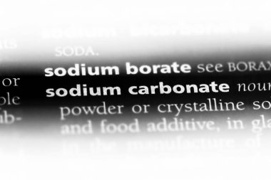 sodyum karbonat Word'de bir sözlük. sodyum karbonat kavramı.