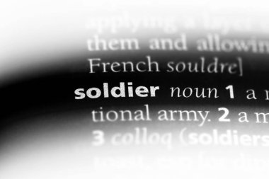 asker Word'de bir sözlük. asker kavramı.