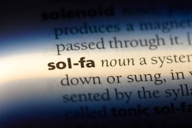 sol fa sözcük sözlüğe. sol fa kavramı.