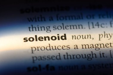 Solenoid Word'de bir sözlük. Solenoid kavramı.