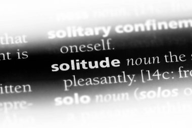 yalnızlık kelimeyle bir sözlük. yalnızlık kavramı.