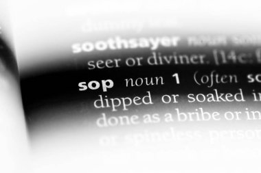 bir sözlüğü'ndeki sözcüğü sop. SOP kavramı.
