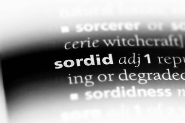 kirli kelime sözlüğe. sefil kavramı.