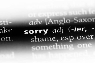 Üzgünüm sözcük sözlüğe. Üzgünüm kavramı.