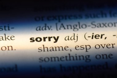 Üzgünüm sözcük sözlüğe. Üzgünüm kavramı.