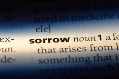 bir sözlüğü'ndeki keder sözcüğü. keder kavramı.