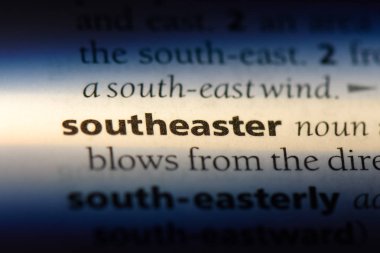 southeaster sözcük sözlüğe. southeaster kavramı.