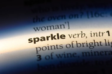 bir sözlüğü'ndeki sözcüğü ışıltı. ışıltı kavramı.