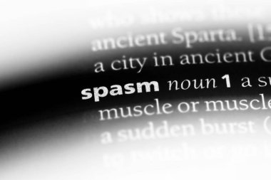 spazm Word'de bir sözlük. spazm kavramı.